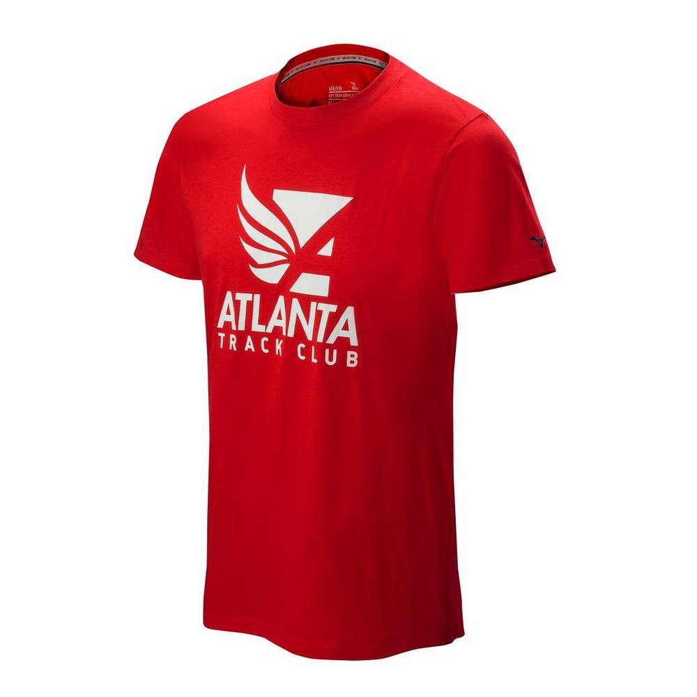 Camisetas Mizuno Atlanta Track Club 50/50 Para Hombre Rojos 6438519-HQ